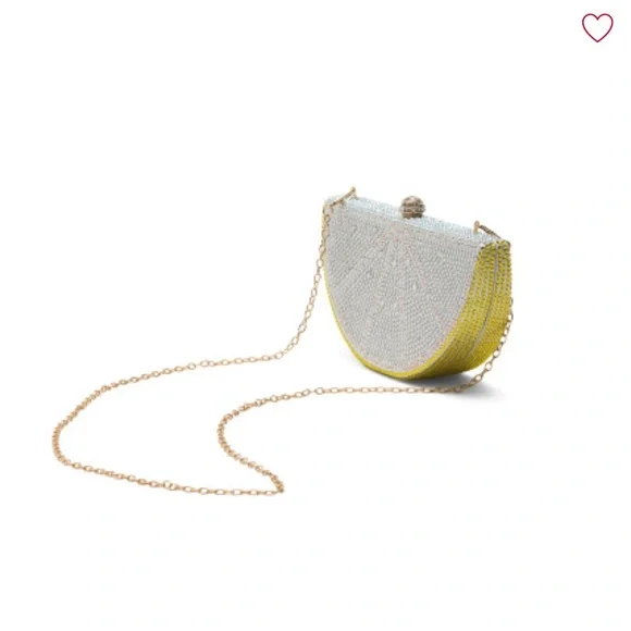 Crystal Embellished Lemon Slice Clutch - Picture 5 of 6